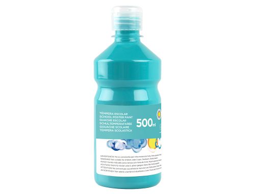 Guache escolar liderpapel 500 ml turquesa , Liderpapel , 59206 , 8423473592063